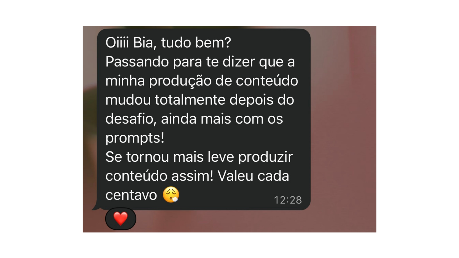 Depoimento de nutricionista